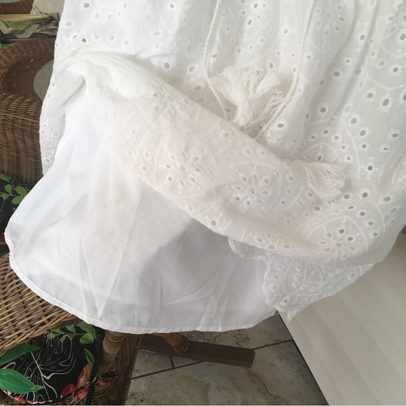 White sleeveless dress size M - Picture 3 of 3